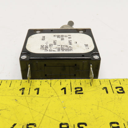 Airpax UPGN1-1-61-153 15A Hydraulic Magnetic Circuit Breaker