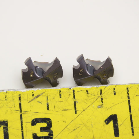 Ingersoll YBB1030R01 IN2005 Qwik Twist D.406" D10.3 Carbide Drill Head Box of 2