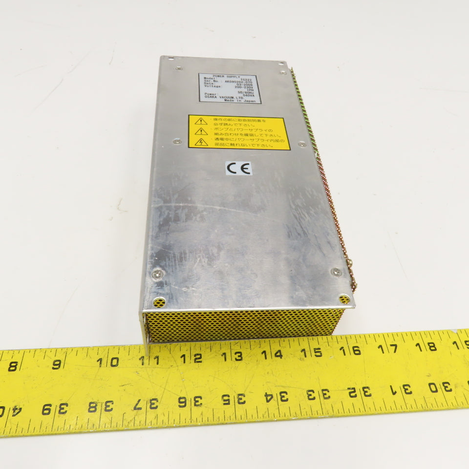 Osaka Vacuum TC222 200-230V 1Ph Input 540VA Power Supply