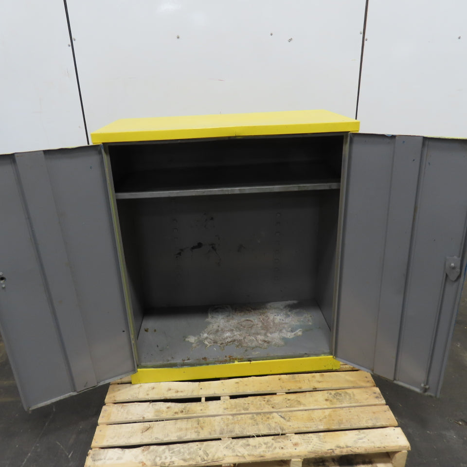 30 Gallon 2-Shelf 2-Door Flammable Storage Safety Cabinet 36" x 18" x 42"H