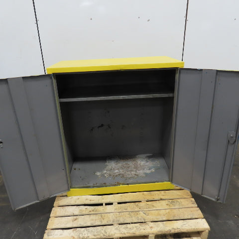 30 Gallon 2-Shelf 2-Door Flammable Storage Safety Cabinet 36" x 18" x 42"H