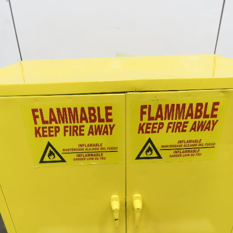 30 Gallon 2-Shelf 2-Door Flammable Storage Safety Cabinet 36" x 18" x 42"H