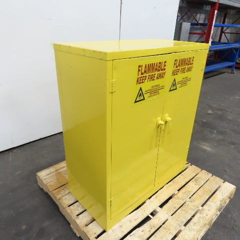 30 Gallon 2-Shelf 2-Door Flammable Storage Safety Cabinet 36" x 18" x 42"H
