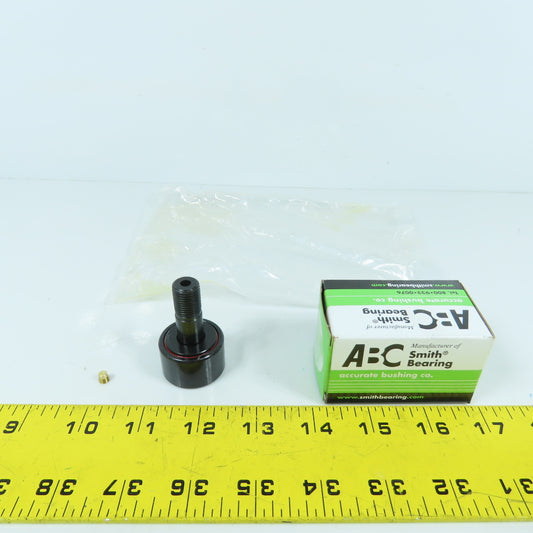 Smith CR-1-1/4-XB Flat Cam Follower Roller 1-1/4" OD x 3/4" Wide x 1/2"-20 Stud