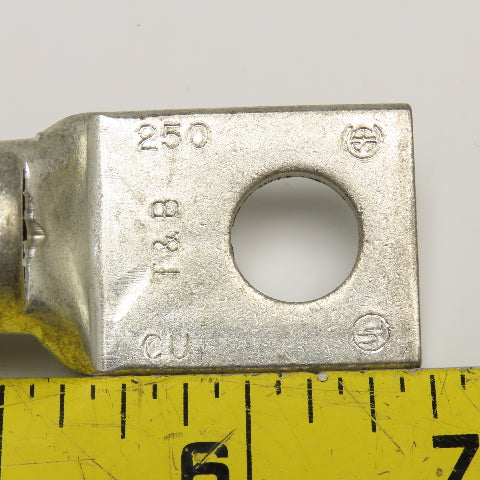 T&B 250 Kcmil Yellow Crimp On Copper Wire Terminal Lug Lot Of 5