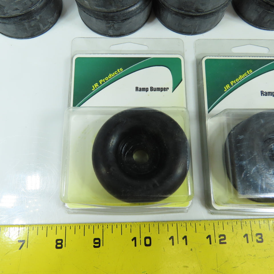 JR Products 10715 Black Rubber Ramp Bumper 2.5" OD x 3/8" Hole x 1" Thick Lot/15