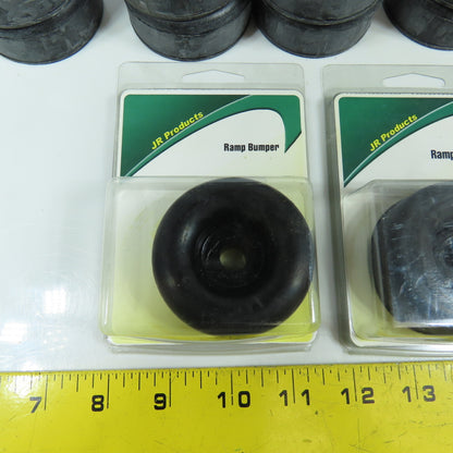 JR Products 10715 Black Rubber Ramp Bumper 2.5" OD x 3/8" Hole x 1" Thick Lot/15