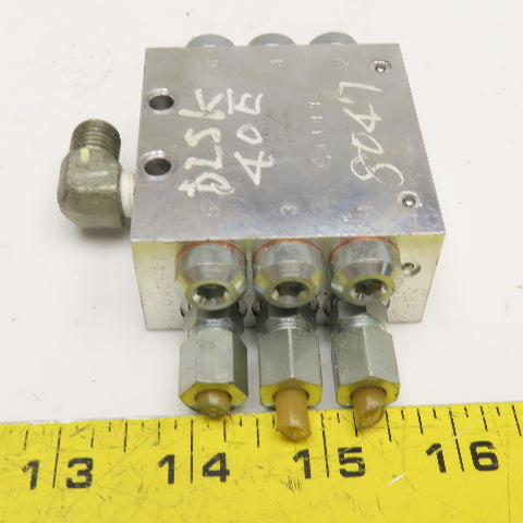 Lube 6 Outlet Grease Divider Valve Manifold