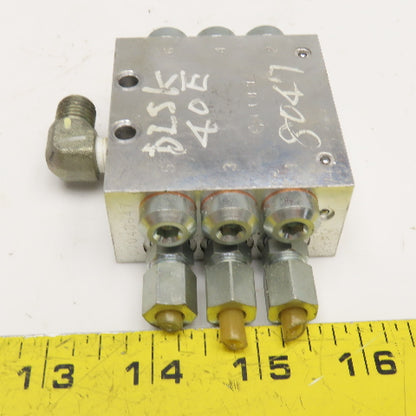 Lube 6 Outlet Grease Divider Valve Manifold