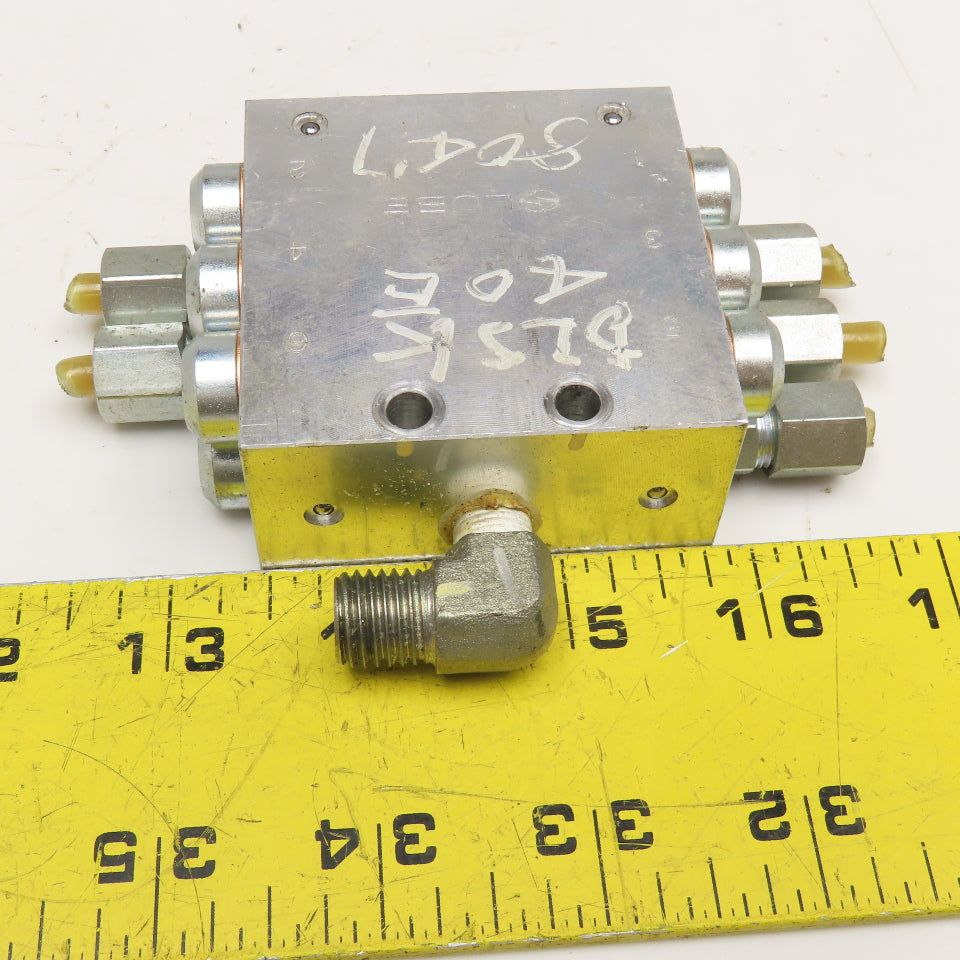 Lube 6 Outlet Grease Divider Valve Manifold