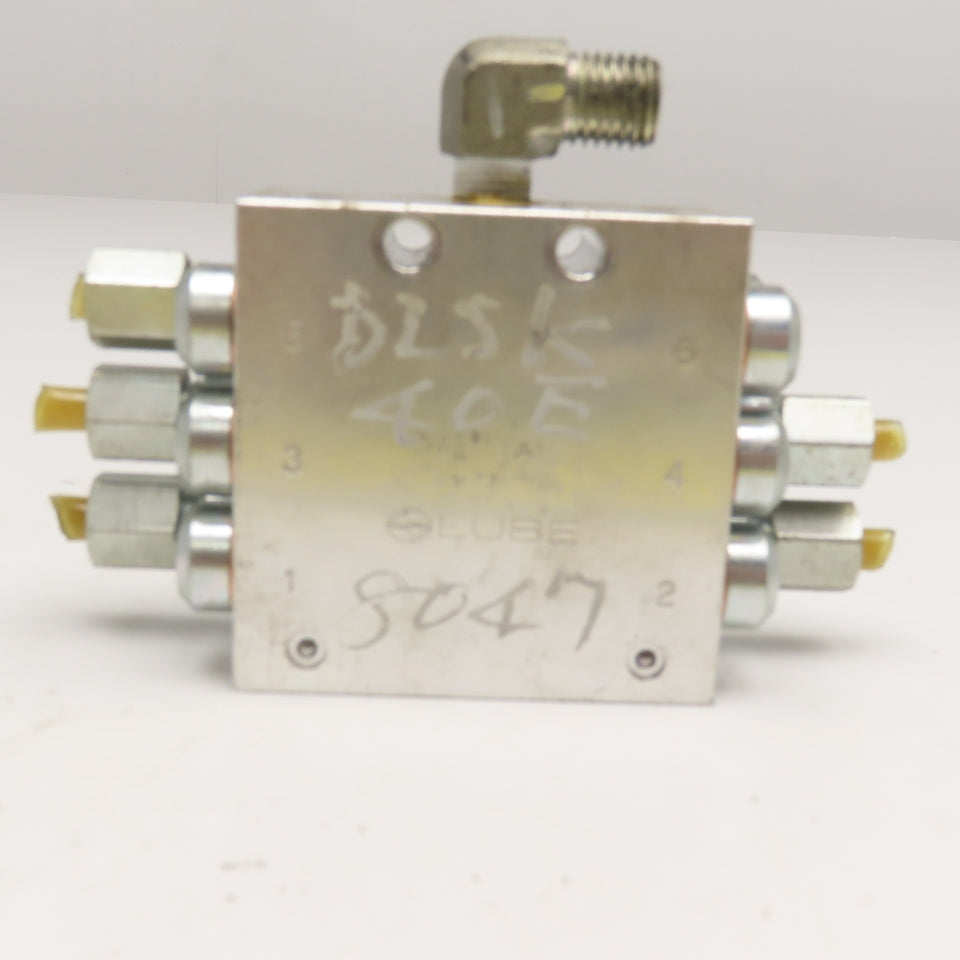 Lube 6 Outlet Grease Divider Valve Manifold