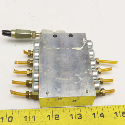 Lube 10 Outlet Grease Divider Valve Manifold