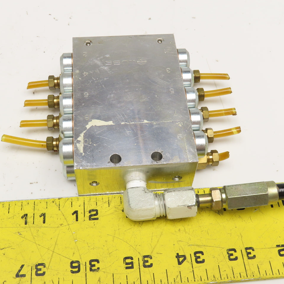 Lube 10 Outlet Grease Divider Valve Manifold