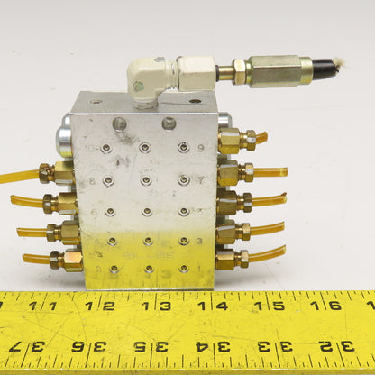 Lube 10 Outlet Grease Divider Valve Manifold