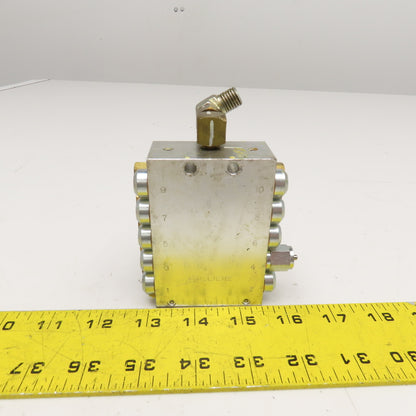 Lube 10 Outlet Grease Divider Valve Manifold