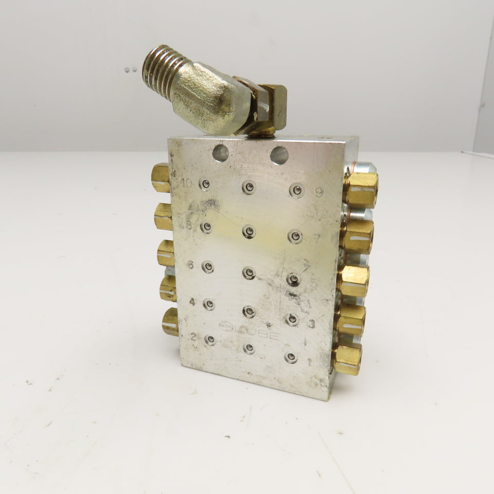 Lube 10 Outlet Grease Divider Valve Manifold