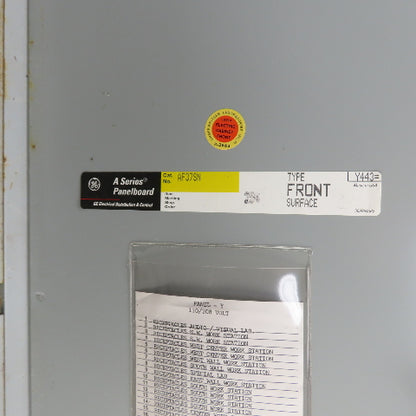 General Electric AQU3301ABX 125A 36-Space Panelboard 208Y/120V 3PH 4W W/Breakers