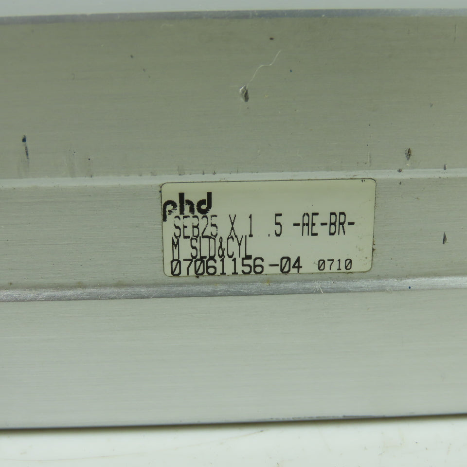 PHD SEB25 X 1 .5-AE-BR-M Pneumatic Slide And Cylinder 1.5" Stroke 3/4" Rod Dia.
