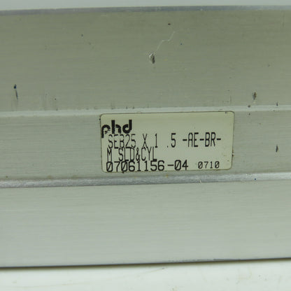PHD SEB25 X 1 .5-AE-BR-M Pneumatic Slide And Cylinder 1.5" Stroke 3/4" Rod Dia.