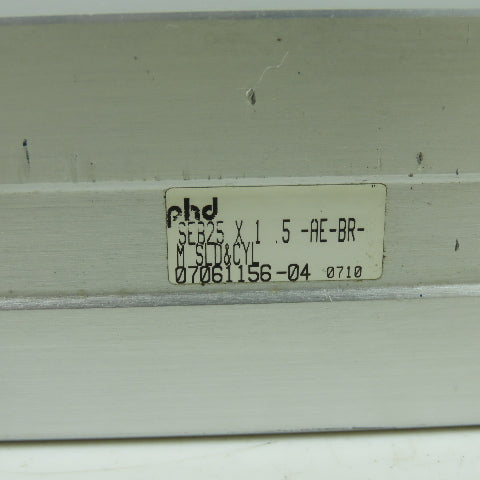 PHD SEB25 X 1 .5-AE-BR-M Pneumatic Slide And Cylinder 1.5" Stroke 3/4" Rod Dia.