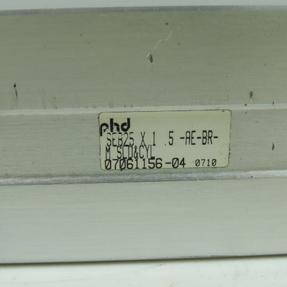 PHD SEB25 X 1 .5-AE-BR-M Pneumatic Slide And Cylinder 1.5" Stroke 3/4" Rod Dia.