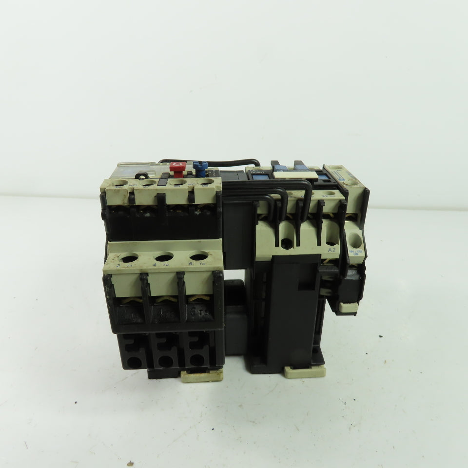 Telemecanique LP1 D0901 Reversing Contactor 600V 25A 24V Coil W/Overload Relay