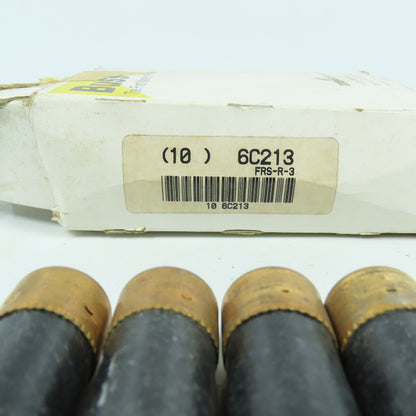 Bussmann Fusetron FRS-R-3 3A Amp 600V Dual Element Time Delay Fuses Lot Of 7