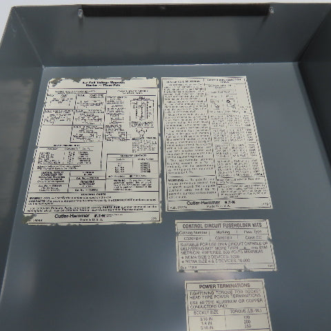 Cutler Hammer 18" x 11-1/4" x 7-1/2" Reversing Starter Electrical Enclosure Only