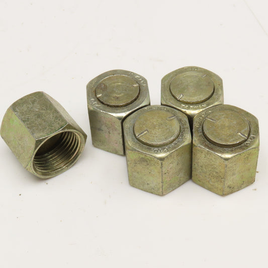 Parker 7/8"(-10) JIC Female Hydraulic Hose Cap Lot Of 5