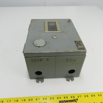 Allen Bradley 509-BJD Bulletin 509 Size 1 Magnetic Motor Controller 120V Coil