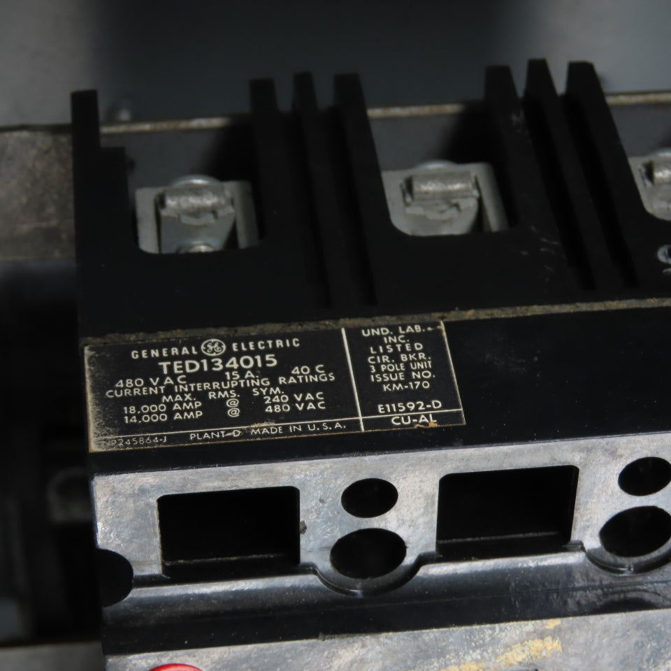 General Electric FVK35EF Flex-A-Plug Breaker Bus Plug 15A 480V 3Ph