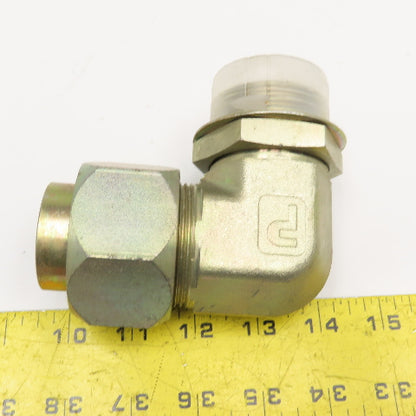Parker 1-1/2" ORB Male x 1-1/2" Compression Tube Fitting Union Elbow 90°