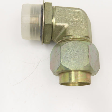 Parker 1-1/2" ORB Male x 1-1/2" Compression Tube Fitting Union Elbow 90°