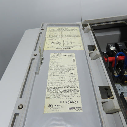 Square D H-362DX Krydon Heavy Duty Fusible Disconnect Switch 600VAC 60A 3Ph