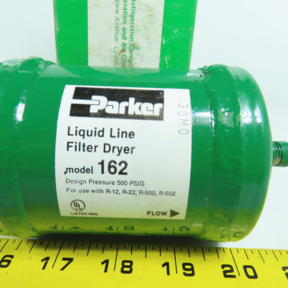 Parker Model 162 Liquid Line Filter Dryer 500PSIG For R-12,R-2,R-500,R-502 Lot/2