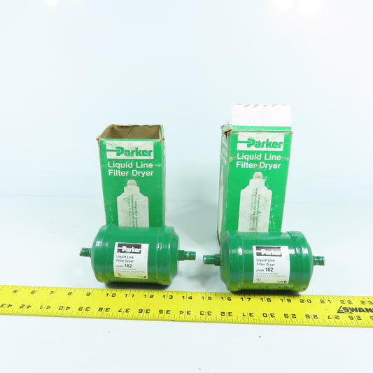 Parker Model 162 Liquid Line Filter Dryer 500PSIG For R-12,R-2,R-500,R-502 Lot/2