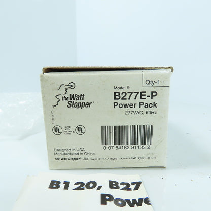 Watt Stopper B277E-P 277VAC Power Supply Pack 20A Load 150mA Output
