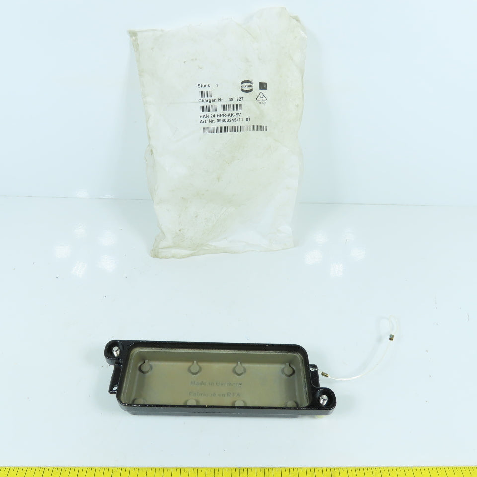 Harting HAN 24 HPR-AK-SV 09400245411 Cover Screw Locking (Aluminum) NEW