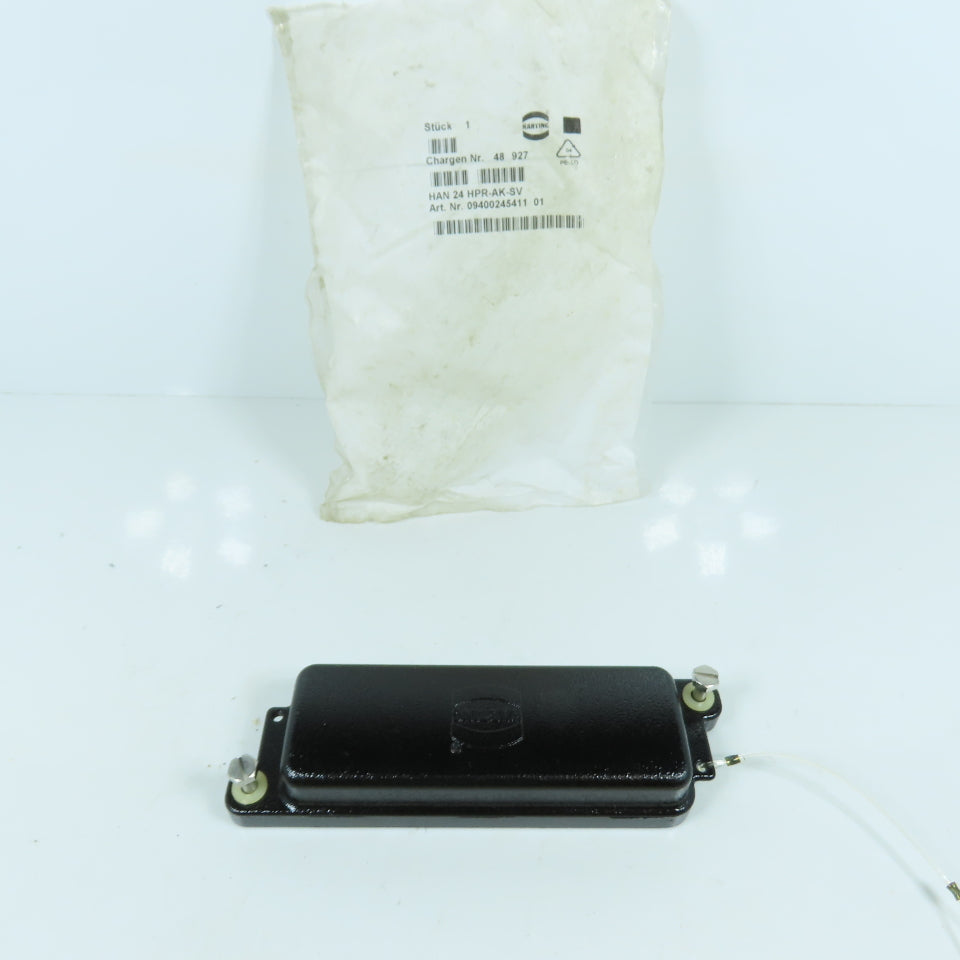 Harting HAN 24 HPR-AK-SV 09400245411 Cover Screw Locking (Aluminum) NEW