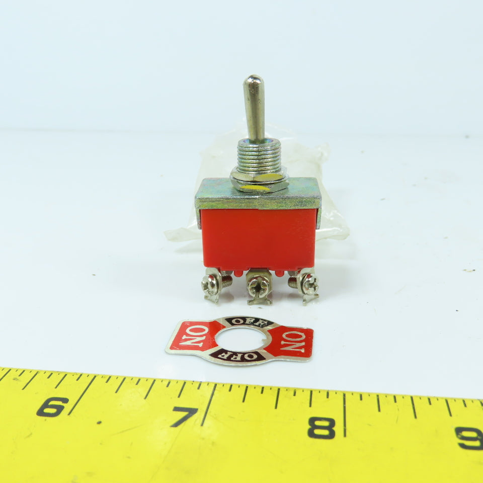 Camsco Type 1322 3-Position Snap Toggle Switch 15A 250V (On-Off-On) NEW
