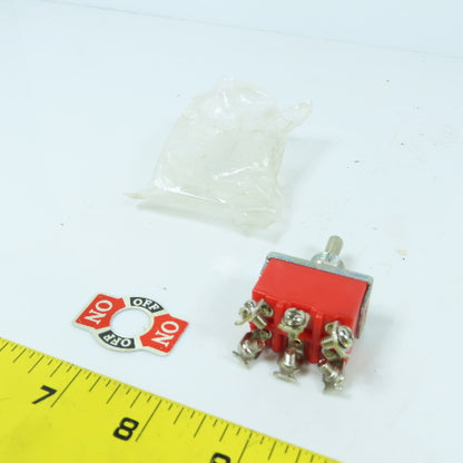 Camsco Type 1322 3-Position Snap Toggle Switch 15A 250V (On-Off-On) NEW