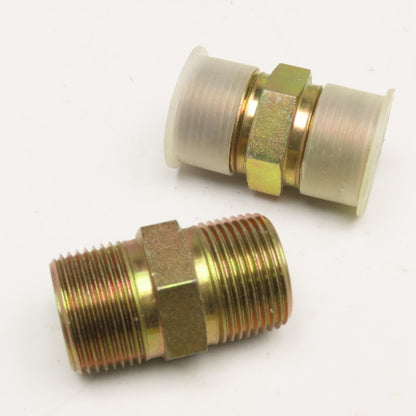 1" NPT x 1" NPT Hex Nipple Lot Of 2
