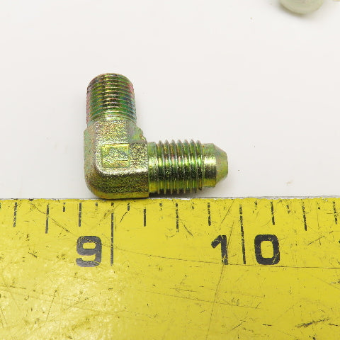 1/8" NPT Male x 1/4" (-4) JIC Male Elbow 90° Lot Of 5