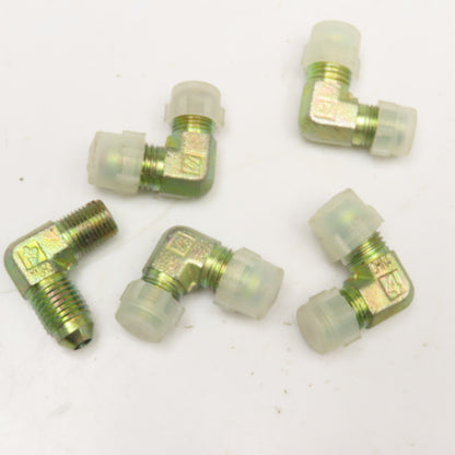 1/8" NPT Male x 1/4" (-4) JIC Male Elbow 90° Lot Of 5