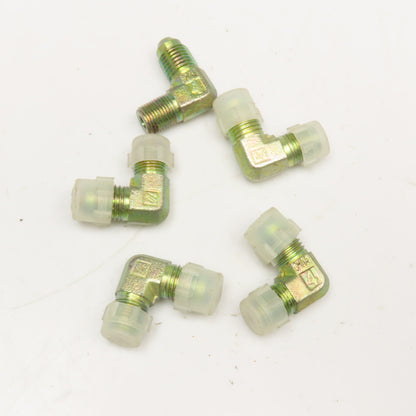 1/8" NPT Male x 1/4" (-4) JIC Male Elbow 90° Lot Of 5