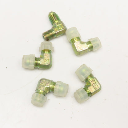 1/8" NPT Male x 1/4" (-4) JIC Male Elbow 90° Lot Of 5