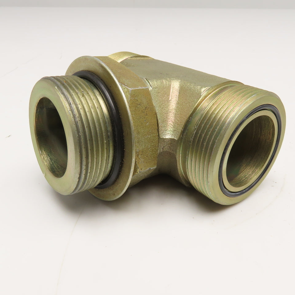 Parker 1-1/2" ORFS x 1-1/2" ORB x 1-1/2" ORFS Branch TEE