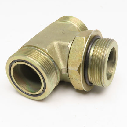 Parker 1-1/2" ORFS x 1-1/2" ORB x 1-1/2" ORFS Branch TEE