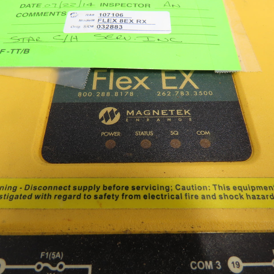 Magnetek Flex 8EX Radio Control System Receiver Transmitter Controls 120VAC