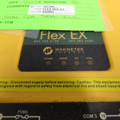 Magnetek Flex 8EX Radio Control System Receiver Transmitter Controls 120VAC